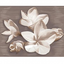 Azori панно Amati Plumeria Alba 40.2x50.5 в www.CeramicTileCenter.ru