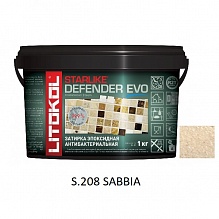 затирка эпоксидная Litokol Starlike Defender Evo S.208 Sabbia 1 кг.