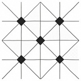Ласселсбергер Домино 6032-0434 декор геометрия 30х30