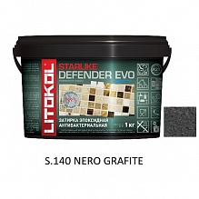 затирка эпоксидная Litokol Starlike Defender Evo S.140 Nero Grafite 1 кг.