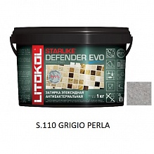 затирка эпоксидная Litokol Starlike Defender Evo S.110 Grigio Perla 1 кг.