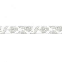 Azori бордюр Mallorca Grey Floris 7.5х63 в www.CeramicTileCenter.ru