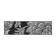 бордюр Нефрит Катрин черный 7х25 в www.CeramicTileCenter.ru