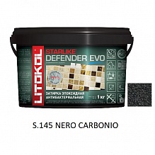 затирка эпоксидная Litokol Starlike Defender Evo S.145 Nero Carbonio 1 кг.