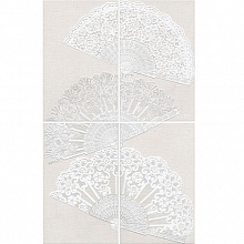 панно Мерлетто HGD\A204\4x\6322 Кружево 50х80 в www.CeramicTileCenter.ru