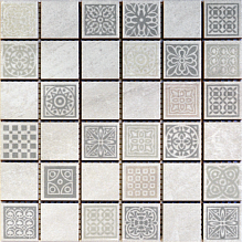 Беллеза мозаика Атриум 2 серый 20х20 в www.CeramicTileCenter.ru