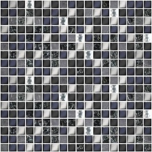 Азори мозаика Дефиле XH156-420CP Неро 30х30 в www.CeramicTileCenter.ru